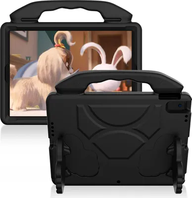 Produktbild von Kinder Schutzhülle für iPad Air 2019/Air 3rd Gen/iPad Pro 10,5, iPad 10,2 2021/2020/2019, iPad 9th/8th/7th Gen, Leicht EVA-Schaum mit Griff Ständer Hülle Schwarz