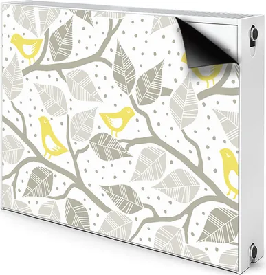 Produktbild von Magnet Heizkörper Heizkörper-Abdeckung Heizkörperabdeckung 100x60 cm  - Vögel
