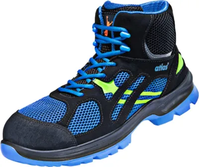 Produktbild von Atlas Sicherheitsstiefel FLASH 8205 S1P ESD SRC DGUV Gr.38 schwarz/blau