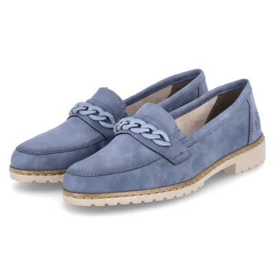 Zdjęcie produktu dla Rieker buty wsuwane damskie sztuczna skóra niebieskiRozmiar:40