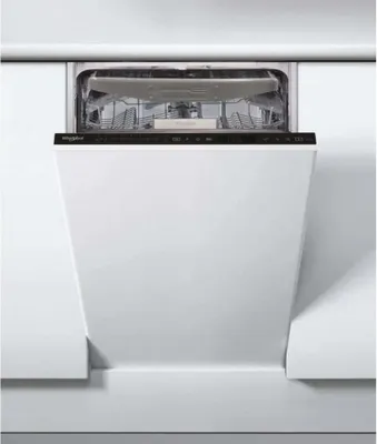 Obrázok produktu pre Whirlpool WSIP 4O33 PFE, Plne vstavaný, Slimline (45 cm), Čierna, Čierna, Dotyk, 1,3 m