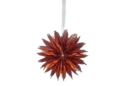 Produktbild von Papierstern 'Dis', gefranst, rot, Ø 40cm