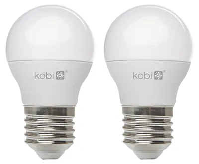 Produktbild von Kobi E27 LED Kugellampe 6W 470lm 3000K 230V 2 Stück