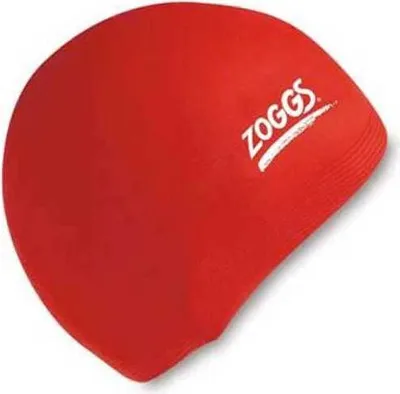 Produktbild von Zoggs Silicone Plain Badekappe Rot Rot One Size