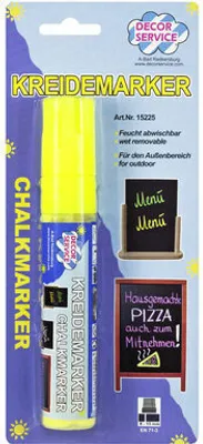Produktbild von 12x Kreidemarker gelb Schreibbreite 3-15mm