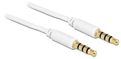Image de DELOCK Câble jack 3,5mm -> 3,5mm St/St 2.00m 4Pin blanc
