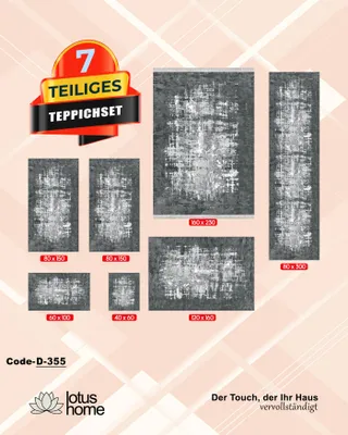 Produktbild von 7-teiliges Teppich-Set D-355 .