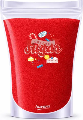 Produktbild von Dekorzucker Zucker Rot Weihnachtsrot 100 g für Torten, Zuckerwatte und Popcorn
