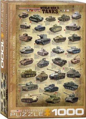 Produktbild von 1000 Teile Puzzle - Puzzle - Panzer des zweiten Weltkriegs + Puzzle Zubehör