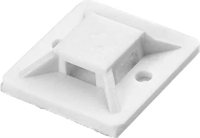 Immagine prodotto di Portacavi, autoadesivo, 30x30 mm, bianco, 50 pezzi