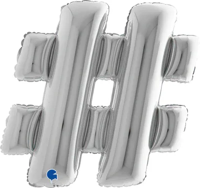 Imagen del producto de Globo con letras grandes de 40 pulgadas/102 cm | Plateado #
