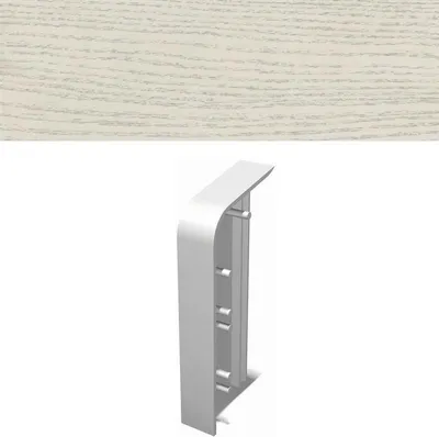 Produktbild von HZ Sockelleiste SLF / BLF Endstück links Esche weiß 4144