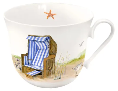Produktbild von Grätz Verlag - Daniela Drescher - Porzellantasse / Teetasse - Strandkorb