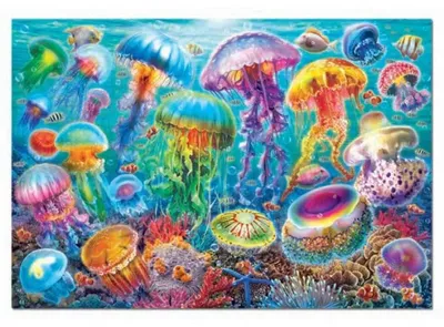 Obrázok produktu pre Educa Jellyfish Puzzle 1000 dielov, viacfarebné, pre deti, viacfarebné, univerzálna veľkosť