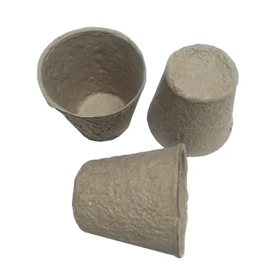 Zdjęcie produktu dla Doniczka jednorazowa, średnica 6 cm, wysokość 5,6 cm, papierowa. (24 sztuki)