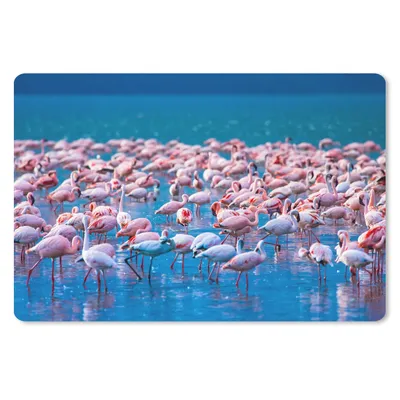 Produktbild von MuchoWow® Mauspad Mousepad Flamingo - Wasser - Tropisch - Rosa 27x18 cm - Mousepads - Maus Mat - Pad - Mausunterlage - Büroartikel - Desk Matten