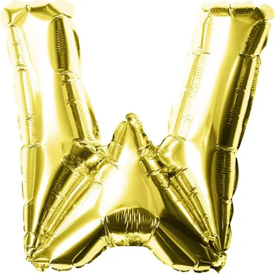 Produktbild von Oblique Unique Folien Luftballon Buchstabe W Geburtstag goldene Hochzeit Party Deko Ballon - gold