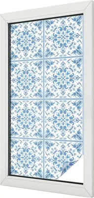 Zdjęcie produktu dla Folia witrażowa - 100x50 cm - wzór witrażowy - nieprzezroczysta dekoracyjna folia do ochrony prywatności - samoprzylepna, ochrona przed promieniowaniem UV - dekoracja kwiatowa