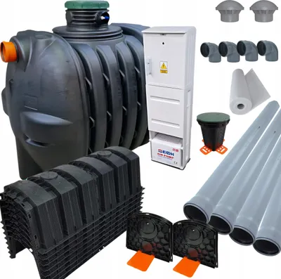 Zdjęcie produktu dla Aquabin Oczyszczalnia Biologiczna SBR 2000L OPTIMAX 4 | 8 Tuneli + Pokrywy