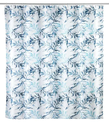 Produktbild von Catala Duschvorhang, schimmelhemmend, antibakterieller Textilvorhang für Dusche und Badewanne, waschbar und wasserabweisend, mit 12 Vorhangringen zur Befestigung an der Duschstange, 180 x 200 cm