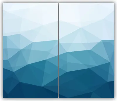Produktbild von Tulup Glas-Herdabdeckplatte - 2x30x52cm - Glaskeramikkochfeld-Abdeckung Spritzschutz Zweiteilig Abstraktion
