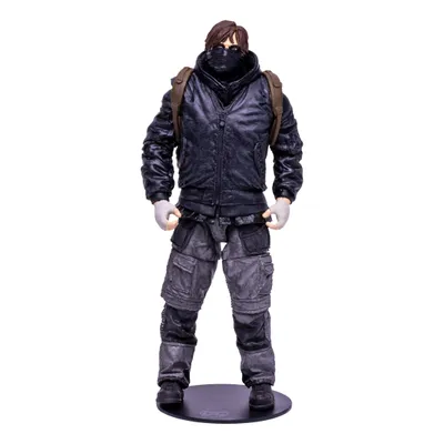 A full-body studio shot of an action figure.