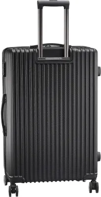 Immagine prodotto di Fortuna Lai set di 3 valigie (20/24/28 pollici), trolley con 4 ruote, trolley rigido, nero