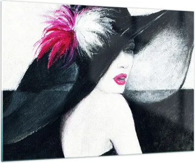 Produktbild von Bilder auf glas - Frau Modell - 100x70cm - Glasbilder - Wandbilder - Bilder - Kunstdruck - zum Aufhängen bereit - Wanddekoration aus Glas - Glas Bilder - Wandbild auf Glas - Einteilig - GAA100x70-4020
