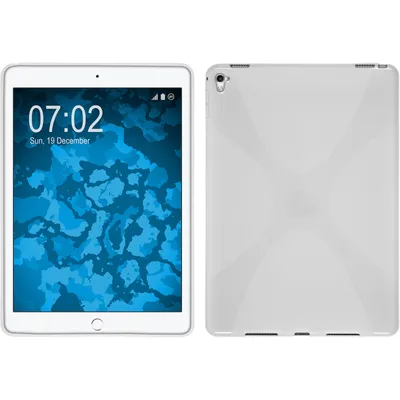 Produktbild von PhoneNatic Case kompatibel mit Apple iPad Pro 9.7 - weiß Silikon Hülle X-Style + 2 Schutzfolien