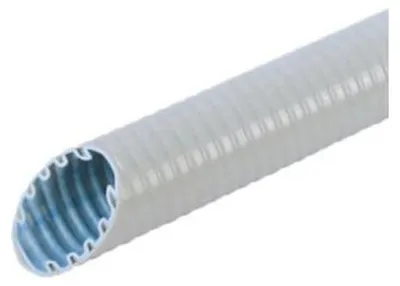Immagine prodotto di 25 metri Tubo corrugato in plastica, tubo di protezione medio per cavi 32,0x24,3 flessibile FFKuS-EM-F 32 gr