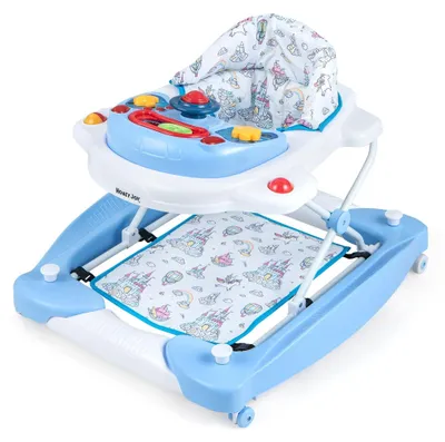 Produktbild von Lauflernhilfe für Babys, 6-in-1, faltbar, höhenverstellbar, mit Musiktablett