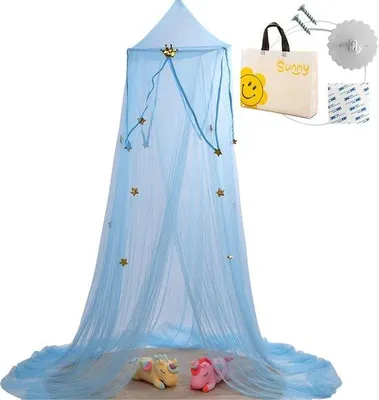 Image de Lit de princesse pour enfant, style bohème, vert naturel, idéal pour une chambre de bébé, cadeau d'anniversaire