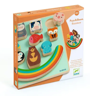 Produktbild von Puzzle und Gleichgewichtsspiel Regenbogen, Djeco