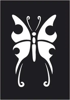 Produktbild von Tattoo Schablone Schmetterling 263 022