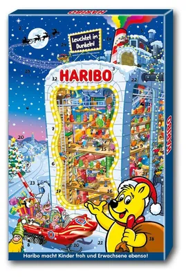 Productafbeelding van Adventskalender - Snoep - 300 g - 24 luikjes - Met gummisnoep en themageleien
