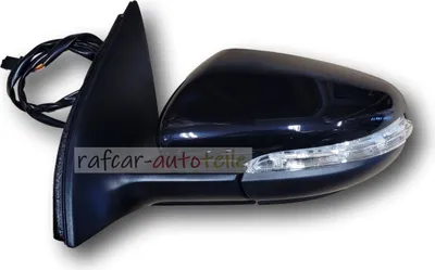 Produktbild von Außenspiegel Spiegel links elektrisch für VW GOLF VI 5K 2008 - schwarz LC9X