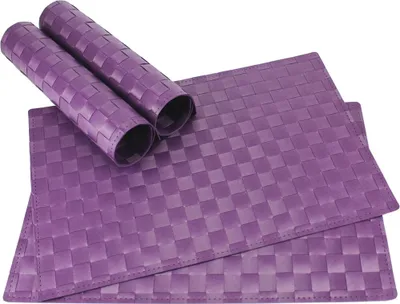 Produktbild von Tischset MODERN violett lila 4er Tischunterlage als Tischdeko