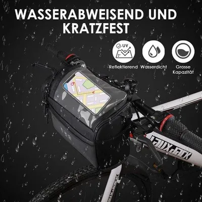 Produktbild von Famanu Fahrradtasche Wasserfest - Schwarz