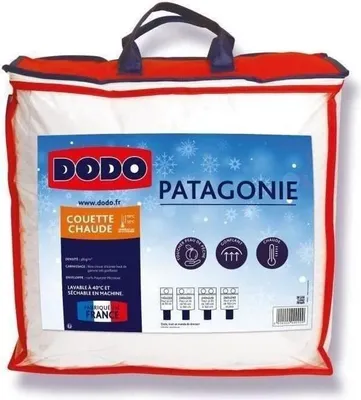 Zdjęcie produktu dla Kołdra DODO Patagonie, 220x240 cm, Biała, Wypełnienie z Włókna Silikonowanego 380g/m²