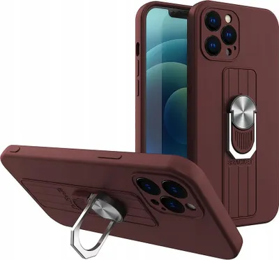Produktbild von Ring Case Etui mit Halter für Iphone 12 Pro Braun