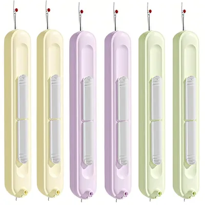 2-in-1 Nadeleinfädler & Nahttrenner, 6 St., 3 Farben, ausziehbar