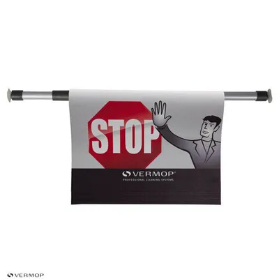 Produktbild von VERMOP Fahnenschild Kunststoff grau 7,6 - 133,0 cm, 1 St.
