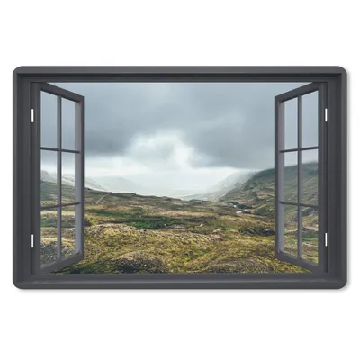 Produktbild von MuchoWow® Mauspad Mousepad Aussicht - Berg - Wolken 27x18 cm - Mousepads - Maus Mat - Pad - Mausunterlage - Büroartikel - Desk Matten