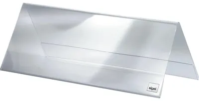 Produktbild von SIGEL TA130 Tischaufsteller, 24 x 9 cm, Dachform, beidseitige Präsentation, glasklar, Hartplastik