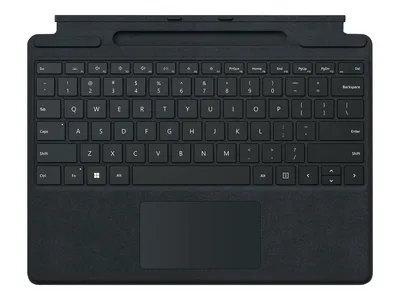 Obrázek produktu pro Microsoft Surface Pro Signature Keyboard - QWERTY - Nordisch - Touchpad - Microsoft - Surface Pro 8 Surface Pro X - Schwarz
