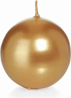 Produktbild von INNA-Glas Kugelkerze ROSELLA, gold, Ø7 cm, 16h - Germany - Kugel Kerze