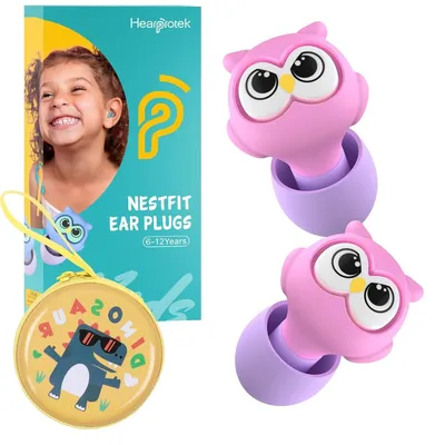Produktbild von Kinder-Gehörschutz Ohrstöpsel Gehörschutzstöpsel - 28 dB - Wiederverwendbar - Rosa - Für Kinder von 6 bis 12 Jahren