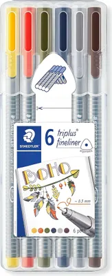 Produktbild von Staedtler Fineliner triplus Boho 6St