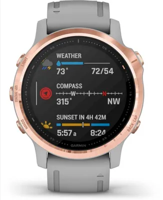 Produktbild von Garmin fēnix 6S, 3,05 cm (1.2"), MIP, 32 GB, WLAN, GPS, 61 g