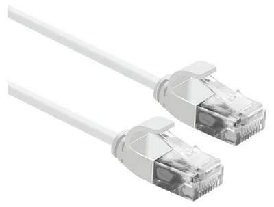 Image de ROLINE UTP DataCenter Patchkabel Cat.6A (Class EA), LSOH, slim, wei, 0,15 m